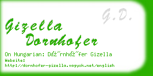 gizella dornhofer business card